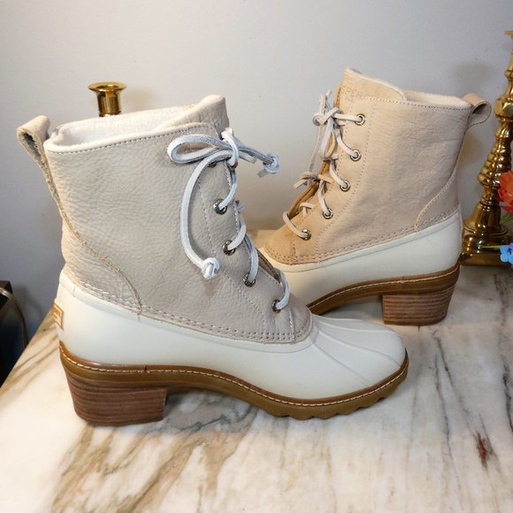 Sperry Shoes - Sperry Topsider Women's Saltwater Heel Leather Rain Duck Boot 8.5